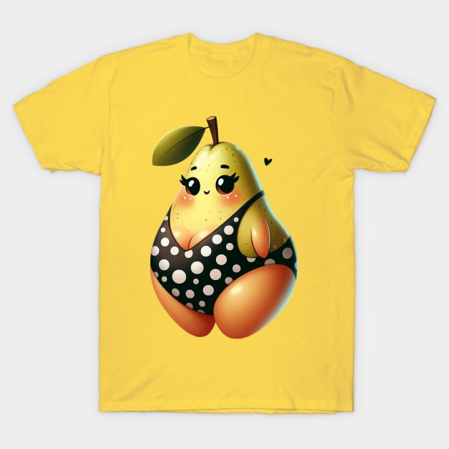 Cute Pear T-Shirt by Dmytro